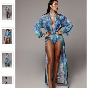 Bathing Suit with Duster